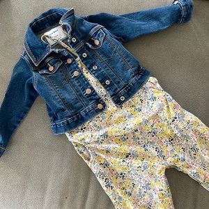 Spring romper & Denim Jacket